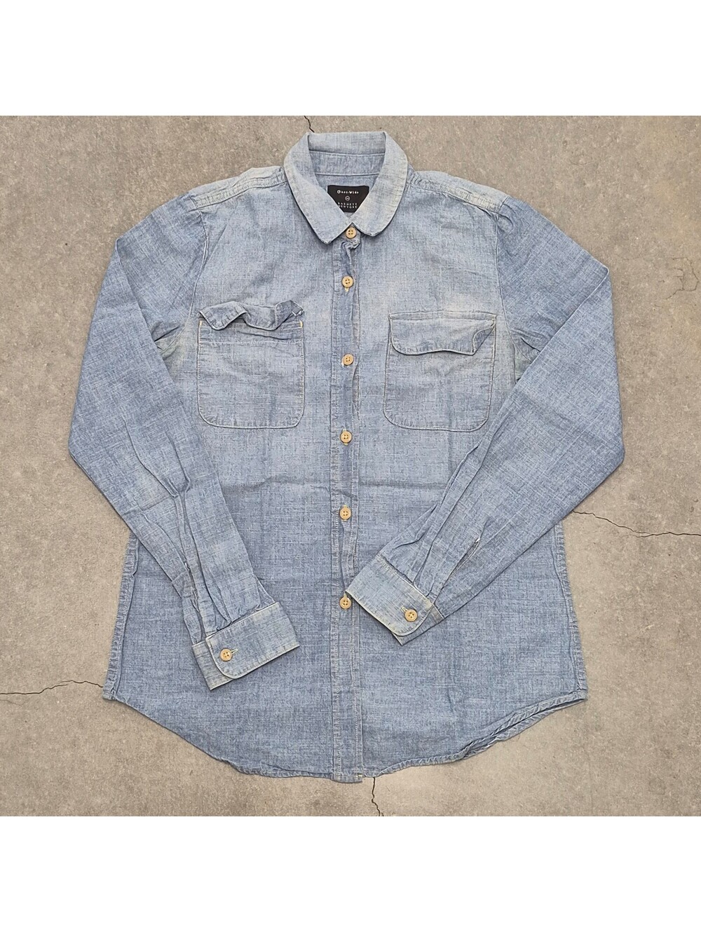 Barneys New York Denim Long Sleeve Shirt